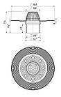 Воронка водостічна з термокабелем для плоскої покрівлі під євроруберойд 110/600 мм, фото 2
