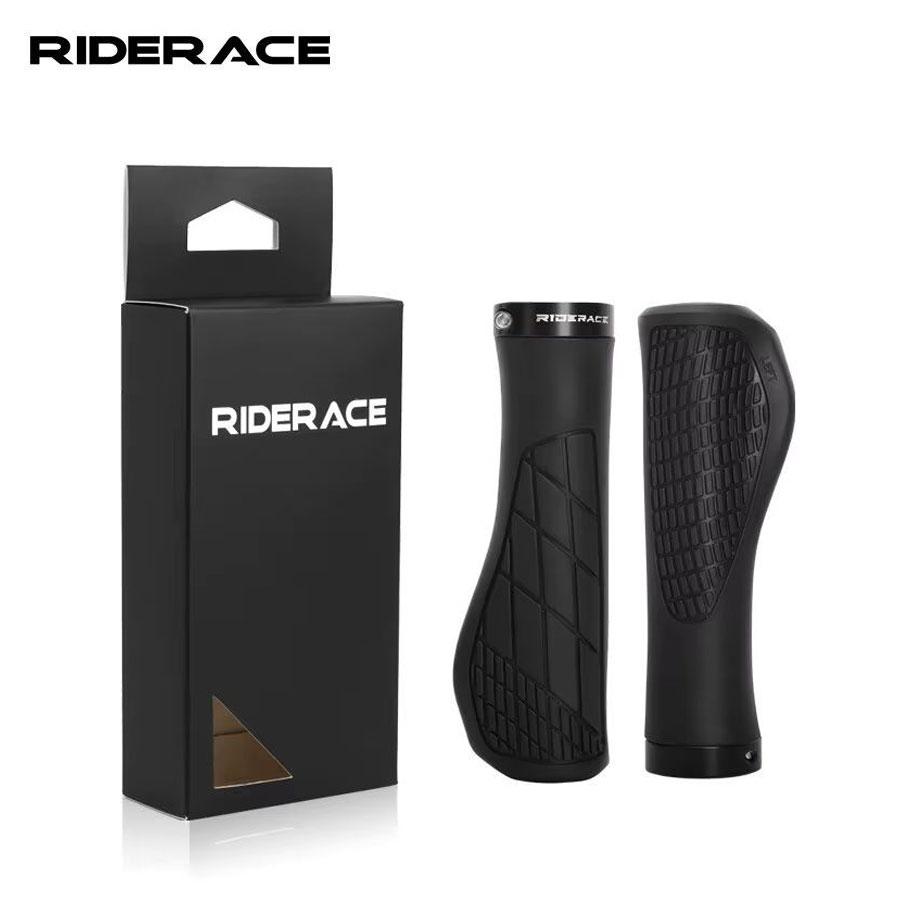 Гріпси для велосипеда Riderace ергономічні, чорні, фото 1