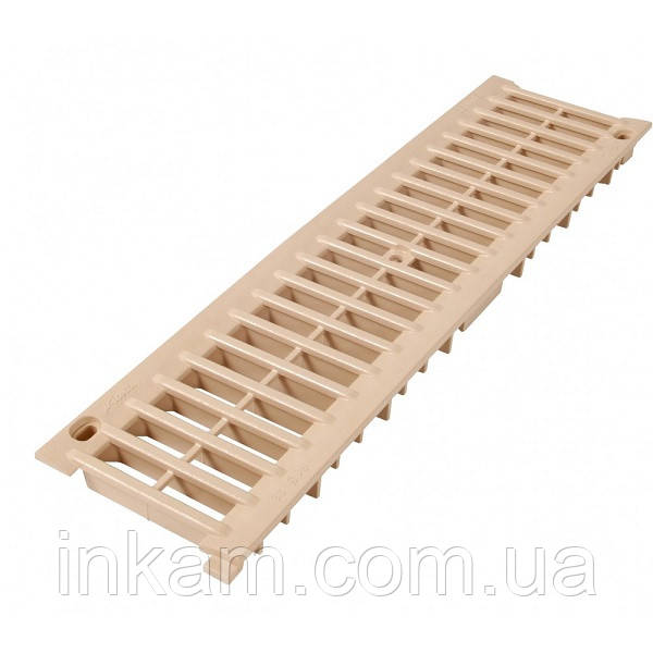 Водоприймальна пластикова решітка Nicoll CONNECTO GRL77S бежева А-15, фото 1
