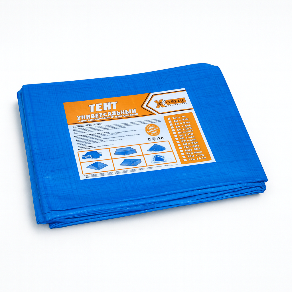 Тент 2х3 від дощу, і для створення тіні "Blue". Ламінований із кільцями. Полог., фото 1