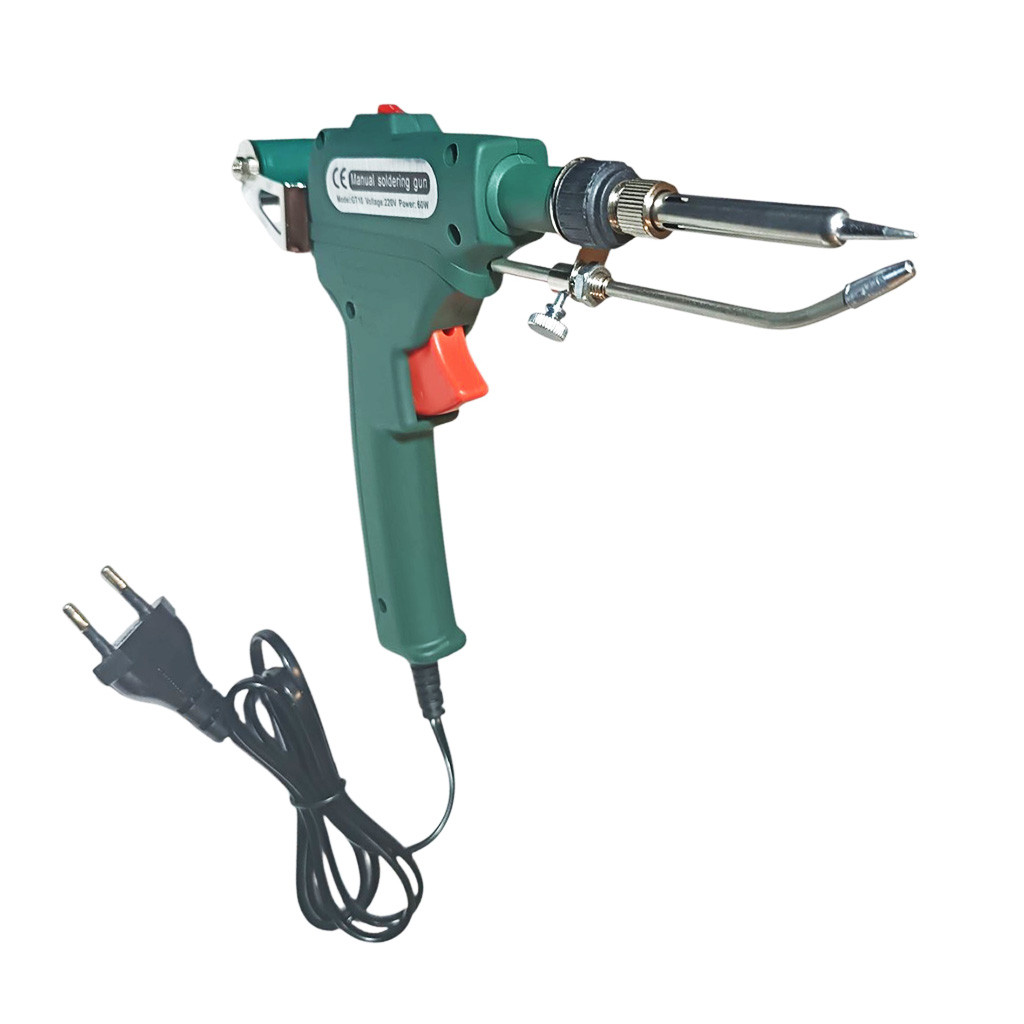 Електричний паяльник з регульованою подачею припою GT-10 60W, фото 1