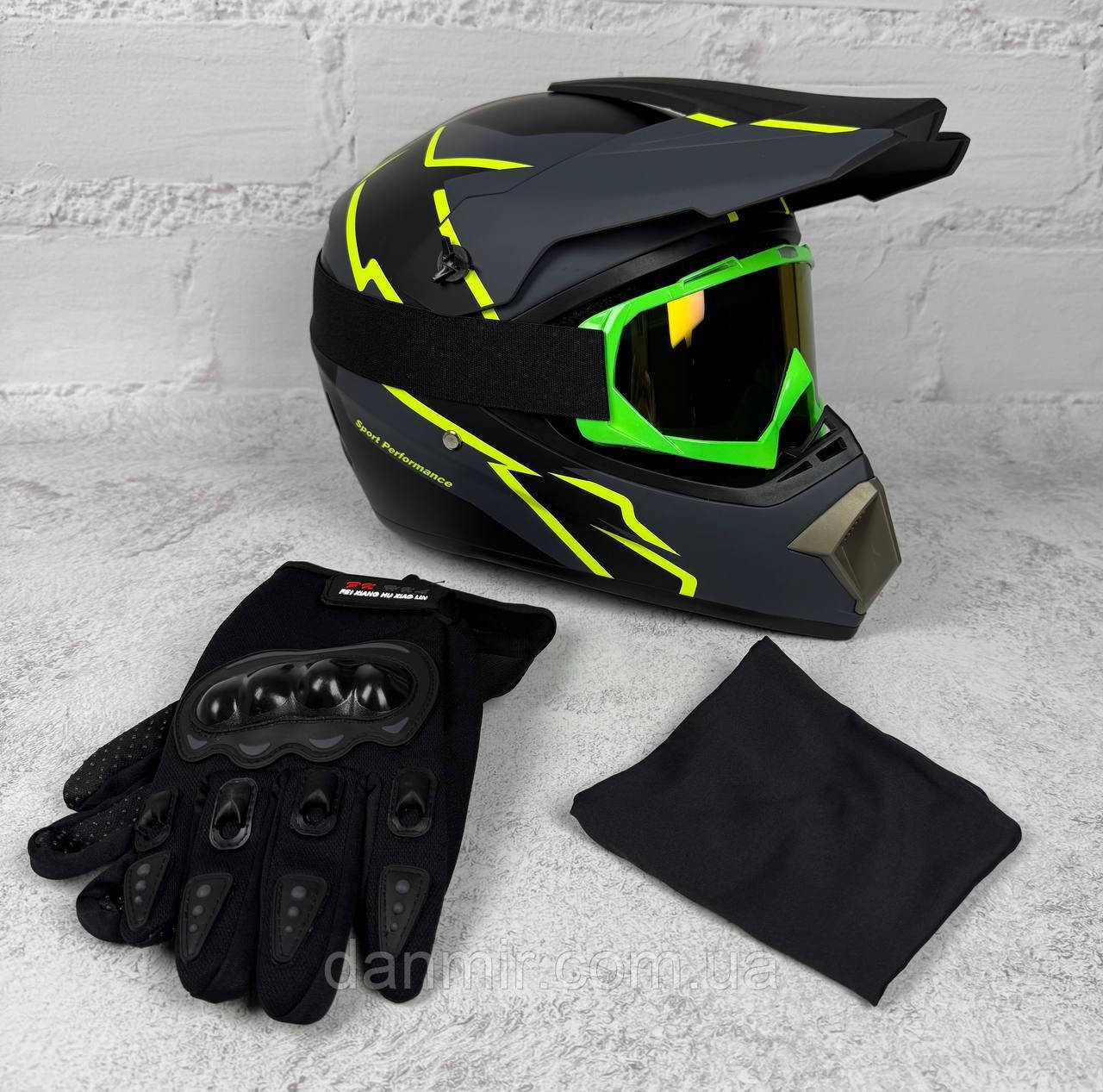 Кросовий мотошолом ORZ Н635XL, фото 1