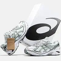 Белые кроссовки Asics GT 2160 White Silver Green х Ассикс