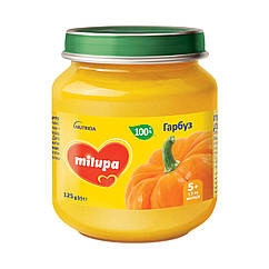 Пюре овочеве Milupa Гарбуз з 5 місяців, 125г. (Мілупа)