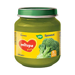 Пюре овочеве Milupa Брокколі з 5 місяців, 125г. (Мілупа)