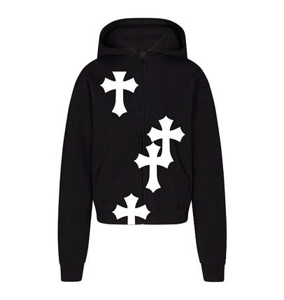 Чоловічий зіп-худі Chrome Hearts, фото 1