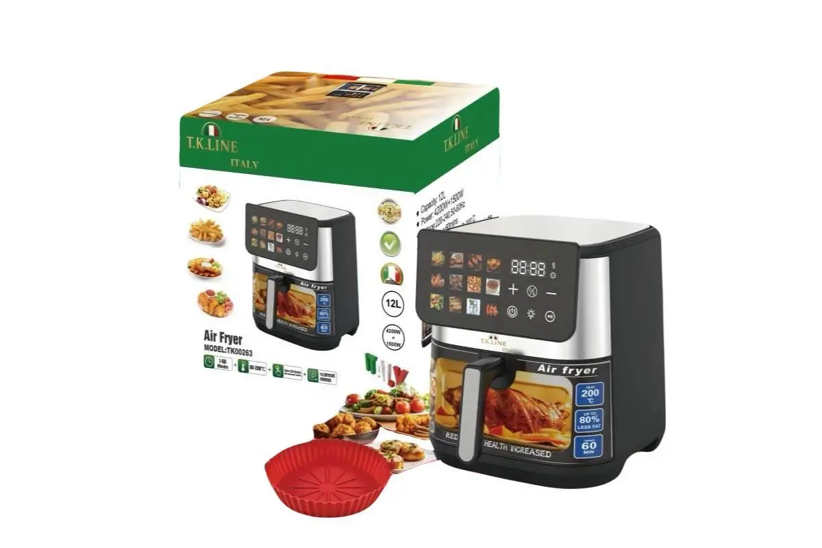 Аерофритюрниця-мультипіч TKLINE Italy AirChef DualPower (12 л) 4200 Вт з подвійним нагріванням та 10 програмами, фото 1