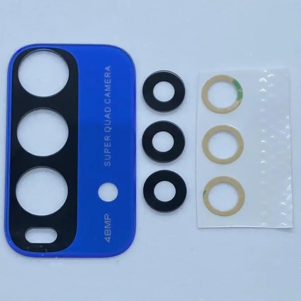 Скло камери Xiaomi Redmi 9Т (комплект 4 шт у рамці), фото 1