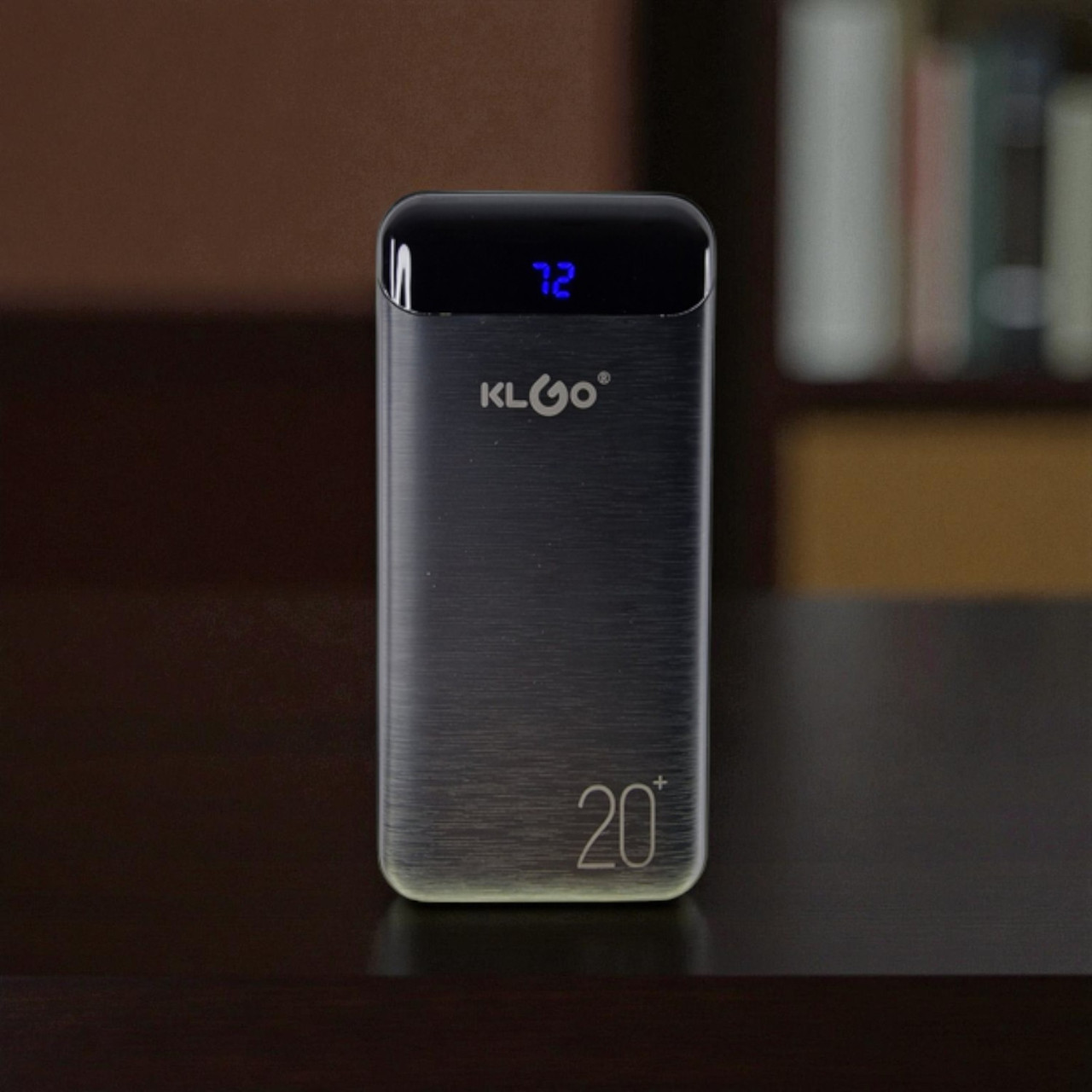 Power bank з дисплеєм 20000 mAh KLGO KP-77 Чорний, фото 1