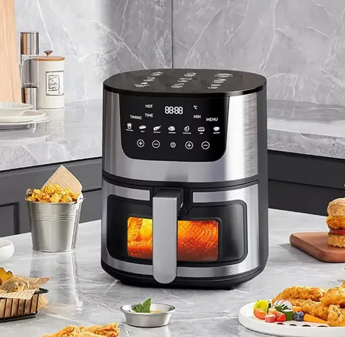 Аерофритюрниця Rainberg Healthy Chef (8 л): Мультипіч 4200 Вт з оглядовим вікном та сенсорним управлінням, фото 1