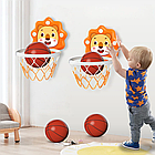 Баскетбольний набір підвісний дитячий 24 см, домашній баскетбол кошик для гри вдома від 3, фото 8