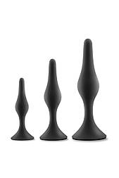 Набір анальних корків Blush Luxe Beginner Plug Kit Black