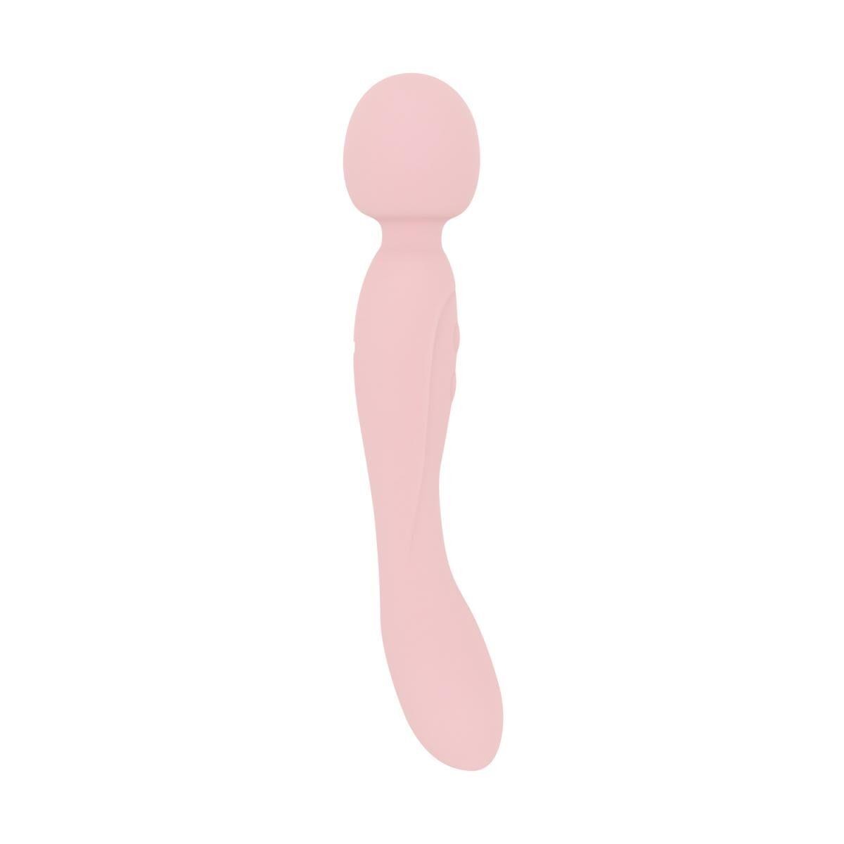 Вібромасажер Good Vibes Only — SIMI Double-Sided Wand Vibrator Soft Silicone — Pink, фото 1