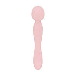 Вібромасажер Good Vibes Only — SIMI Double-Sided Wand Vibrator Soft Silicone — Pink, фото 4