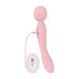 Вібромасажер Good Vibes Only — SIMI Double-Sided Wand Vibrator Soft Silicone — Pink, фото 7