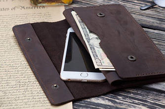 Портмоне гаманець клатч шкіряний кошелек "Сomplex" ручної роботи, натуральна шкіра