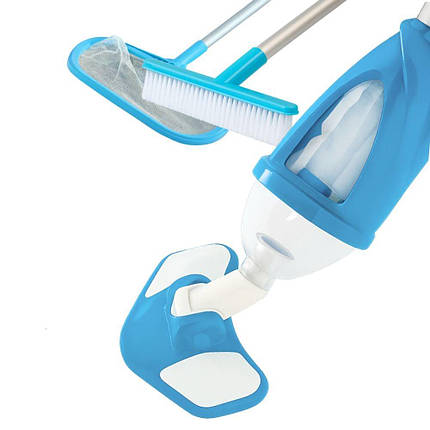 Набір для чищення басейну Intex 28003, пилосос для очищення дна, працює від фільтр-насоса продуктивністю 3 028 ÷ ... л/год, фото 1