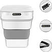 Сенсорне відро для сміття 17.5 л складне в кімнату кошик в офіс контейнер урна в туалет бак органайзер для сміття, фото 2