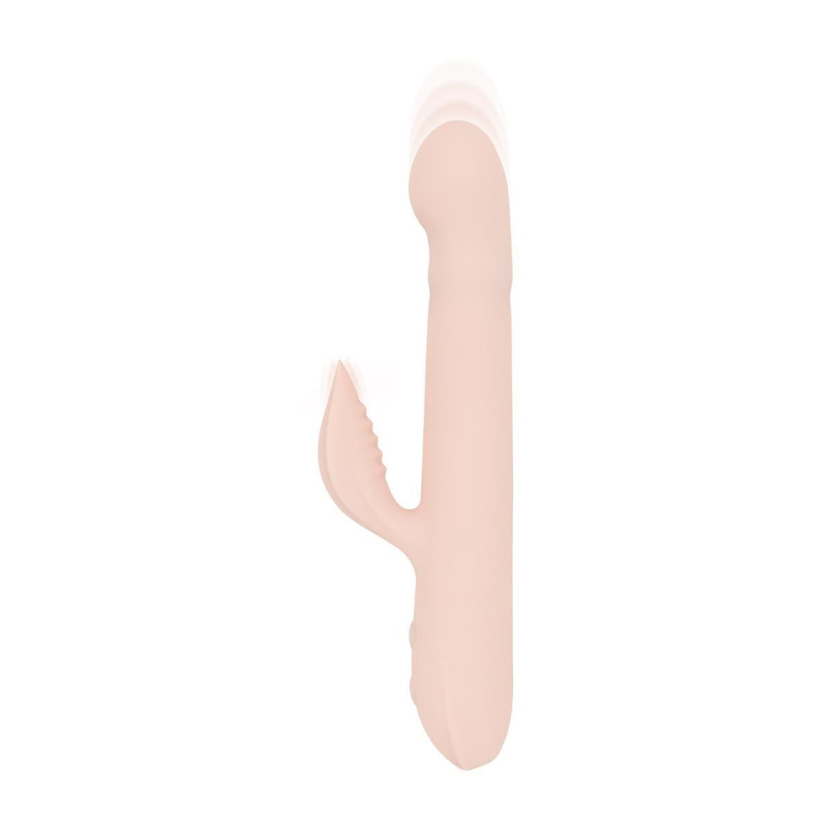 Вібратор-кролик Good Vibes Only — SHAI Thrusting Vibrator Soft Silicone — Pink