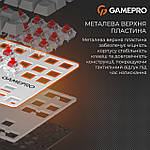Клавіатура GamePro Genesis Metallic MK110W Outemu Red Swithes USB White, фото 9