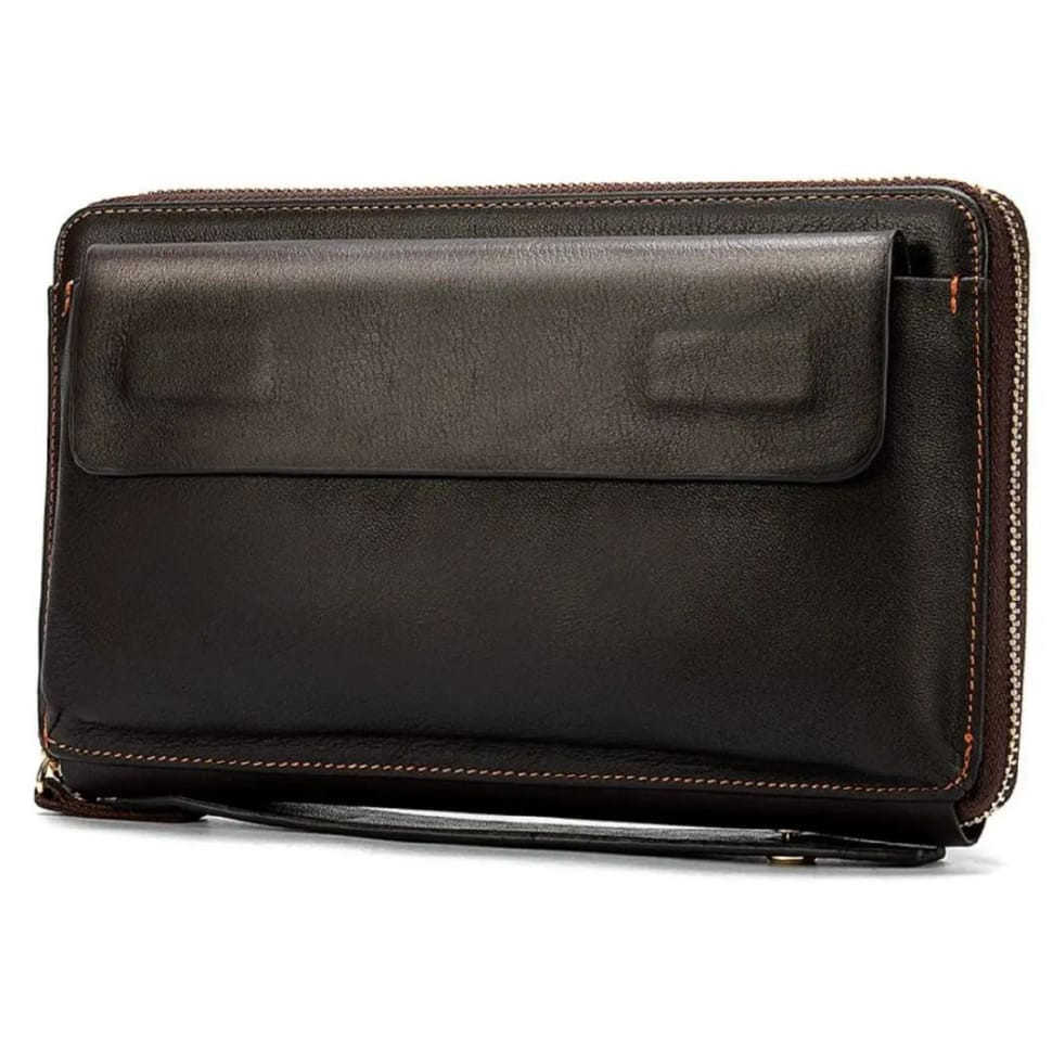 Чоловічий клатч шкіряний bx9043br коричневий, фото 1