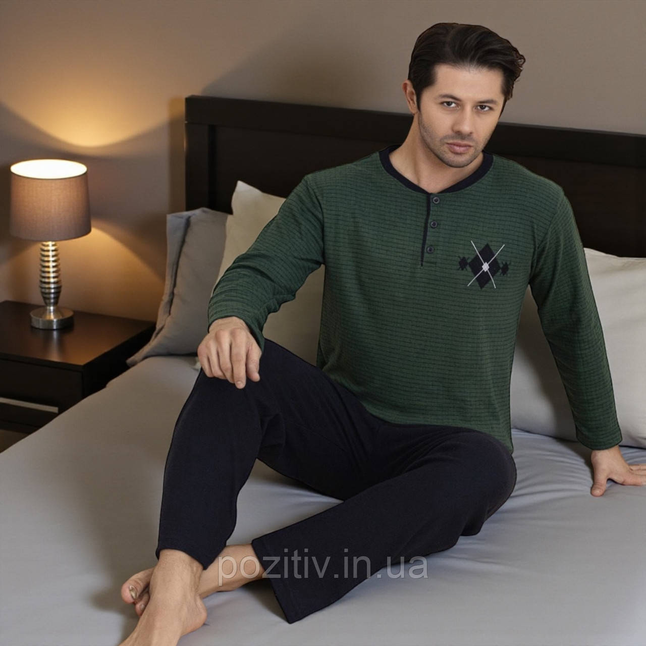 Піжама чоловіча тепла ангора Falkom батал, фото 1