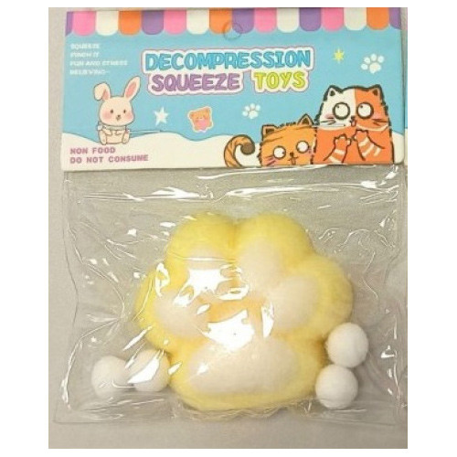 Сенсорна іграшка-антистрес Лапка сквіш (7 см) (108-946), фото 1