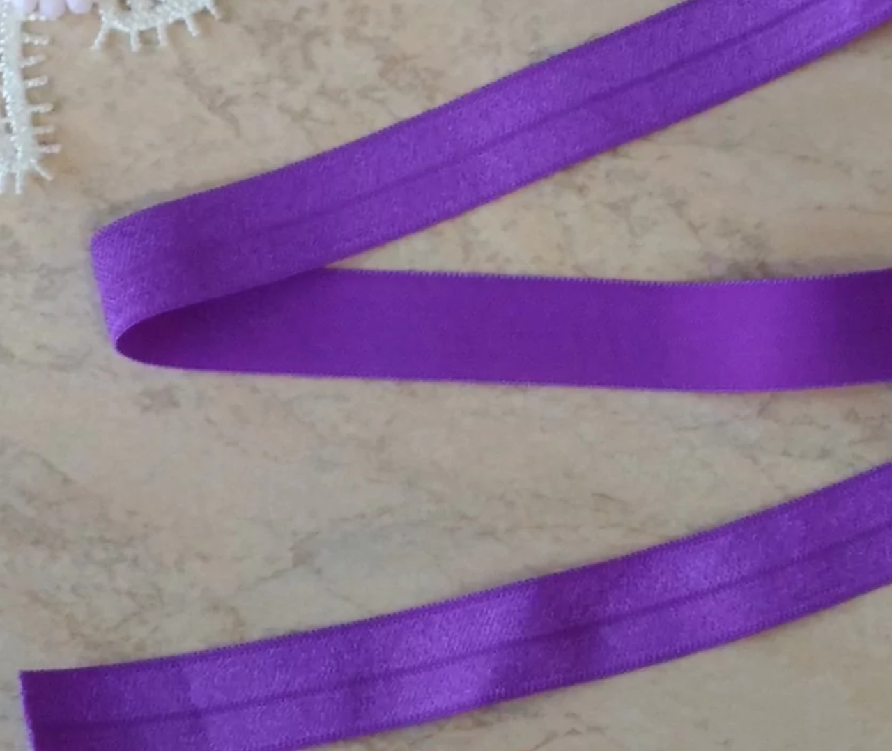 Бейка гумка фіолетова 1,5 см, фото 1