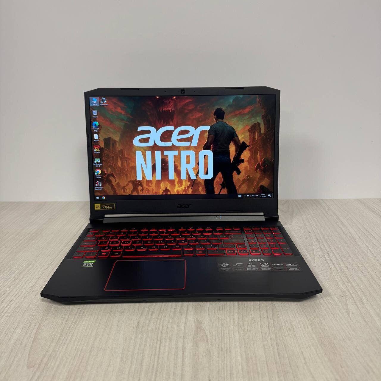 Б/в Ігровий ноутбук Acer Nitro 5 AN515-55 15.6" 1920x1080| i5-10300H| 32GB RAM| 256GB SSD+512GB SSD| RTX 3050 4GB