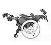 Багатофункціональна коляска Invacare Rea Azalea Minor для користувачів із низьким зростом, фото 6
