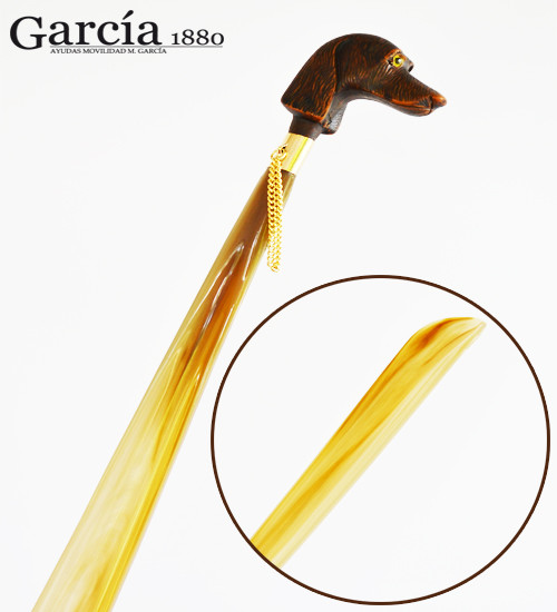 Ложка для взуття Garcia Shoe Horn 4040, деревина бука, колодка у формі голови собаки