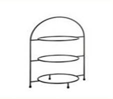 Підставка для тарілок банкетна DR Біла 3 ярусна 18 см тарілка 19,5х29 см h43 см (1072034)