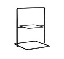 Підставка для тарілок банкетна DR Black 2 ярусна 20х20 см h40 см (9102099)