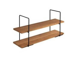 Підставка для тарілок банкетна DR Black 2 ярусна з дошками 40х20 см h40 см (9102105)