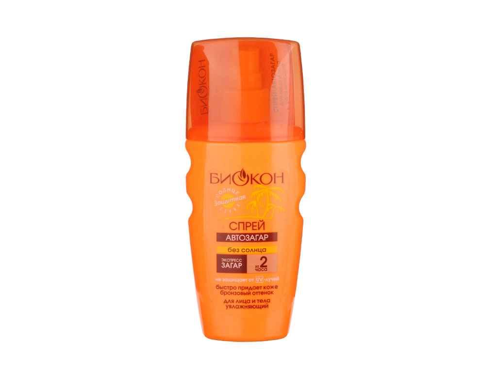 Спрей-автозагар для обличчя та тіла зволожуючий 160мл ТМ БИОКОН, фото 1