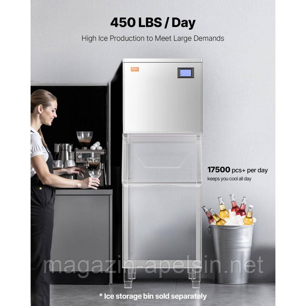 VEVOR Ice Machine Head Ice Cube Machine Ice Maker (Тільки головка) 204 кг/день