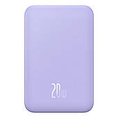 Зовнішній акумулятор Baseus Magnetic Mini Wireless Fast Charge Power Bank 5000mAh 20W Nebula Purple