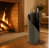 Аксесуари для каміна Loft 4в1 KAMINER 25970 Набір для каміна Камінні аксесуари Камінний набір печеної Предмети для каміна