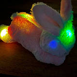 Іграшковий нічник з підсвічуванням Кролик Рожевий, фото 4