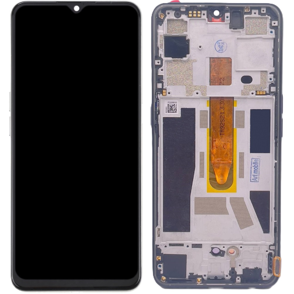 Дисплей Oppo Reno 3 5G чорний, OLED, з рамкою, фото 1