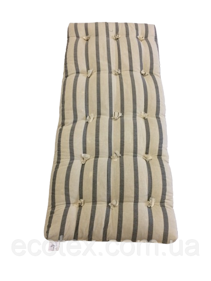 Матрац ватний, тік, 60*140 см., фото 1