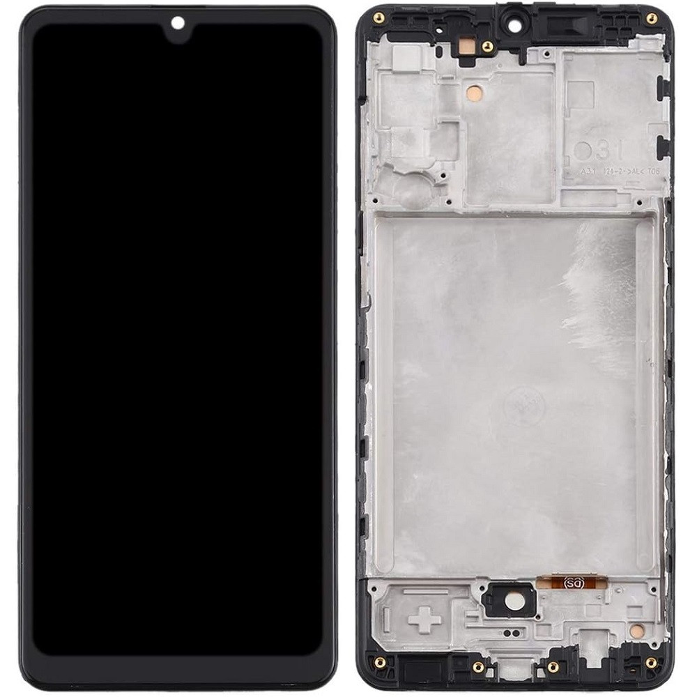 Дисплей Samsung A315 Galaxy A31 чорний, TFT (In-Cell) без функції відбитка пальця, з рамкою, фото 1