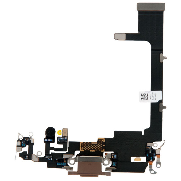 Шлейф iPhone 11 Pro з роз'ємом зарядки, з мікрофоном, золотистий, фото 1