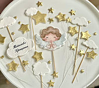 Декор для торта на хрещення