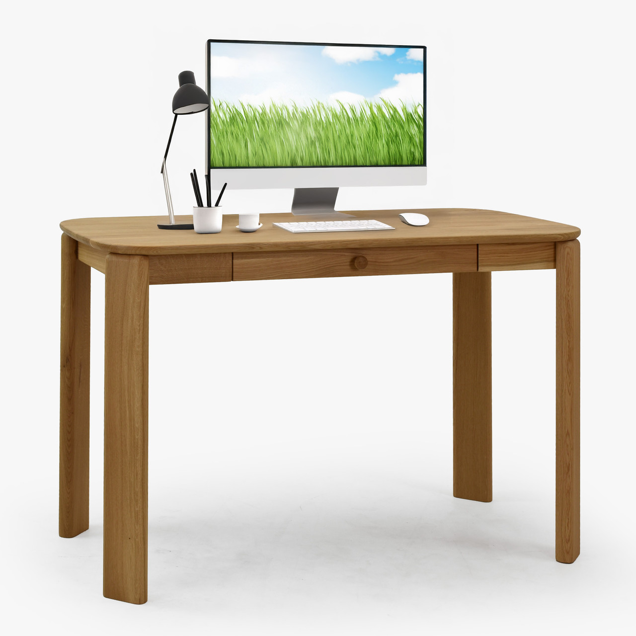 Письмовий комп'ютерний стіл дерев'яний для дому та офісу Робі сучасний для навчання офісний малогабаритний з шухлядою