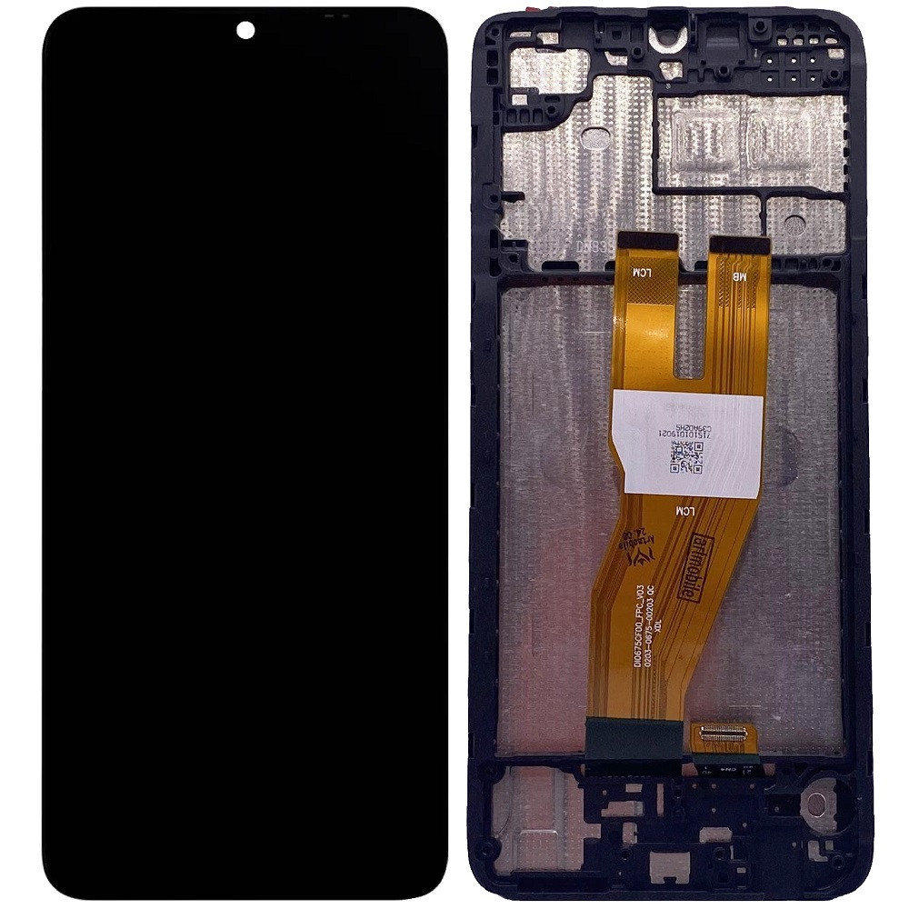 Дисплей Samsung A055 Galaxy A05 чорний, з рамкою, фото 1