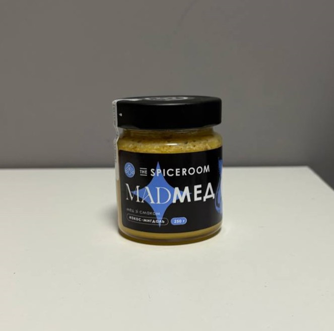 Крем мед Кокос-мигдаль 250 г / скло, фото 1