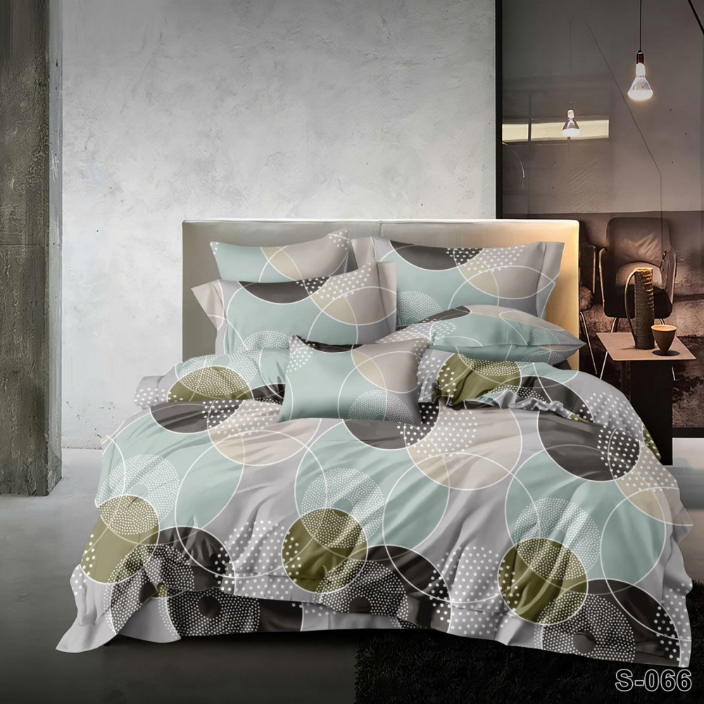 Комплект Парадіз сатин Комфорт текстиль Полуторний на резинці, фото 1