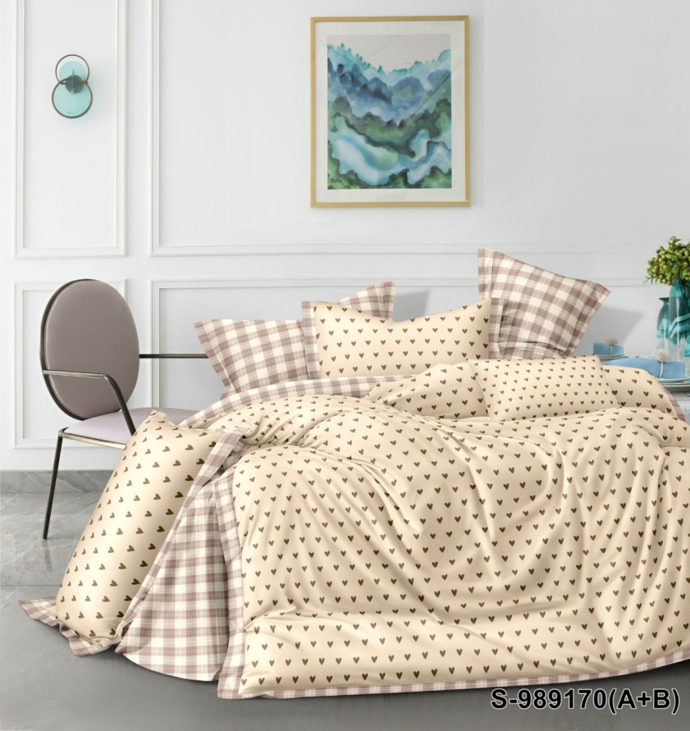 Комплект Симпатія сатин Комфорт текстиль Полуторний на резинці, фото 1