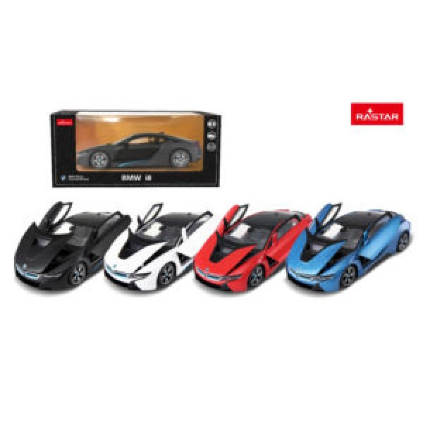 Машина металева автомодель "BMW i8" 56500, 1:24, 19см, відчиняються двері і капот, фото 1